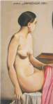 Christian Schad, Seated Nude Fine Art Reproduction Oil Painting