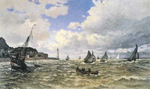 Claude Monet, Mouth of the Seine at Honfleur Fine Art Reproduction Oil Painting