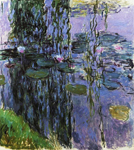 Claude Monet, Water Lilies 2 Fine Art Reproduction Oil Painting