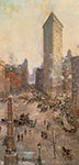 Colin Campbell Cooper, Flat Iron Building Fine Art Reproduction Oil Painting