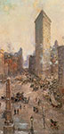 Colin Campbell Cooper,  Flat Iron Building Fine Art Reproduction Oil Painting