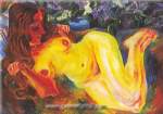 Conrad Felixmuller, Nude Woman Fine Art Reproduction Oil Painting
