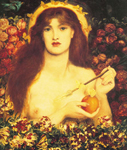 Dante Gabriel Rossetti, Venus Verticordia Fine Art Reproduction Oil Painting