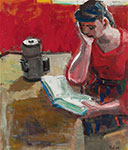 David  Park, Woman Reading Fine Art Reproduction Oil Painting