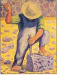 Diego Rivera, Stone Worker Fine Art Reproduction Oil Painting