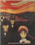 Edvard Munch, Anxiety Fine Art Reproduction Oil Painting