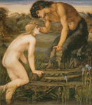 Edward Burne-Jones, Pan and Psyche Fine Art Reproduction Oil Painting