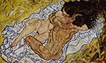 Egon Schiele,  The Embrace Fine Art Reproduction Oil Painting