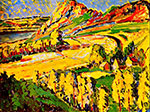 Emily Carr,  Autumn in France Fine Art Reproduction Oil Painting