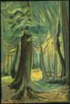 Emily Carr, Deep Forest, Lighted Fine Art Reproduction Oil Painting