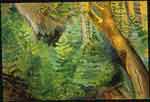 Emily Carr, Young Pines and Old Maple Fine Art Reproduction Oil Painting