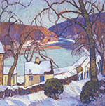 Fern I. Coppedge, The Delaware in Winter Fine Art Reproduction Oil Painting