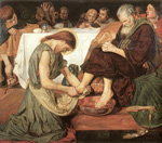 Ford Maddox Brown, Christ Washing Peter's Feet Fine Art Reproduction Oil Painting