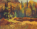 Francis H. Johnston, Moose Pond Fine Art Reproduction Oil Painting