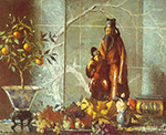 Frank W. Benson, Oriental Figuarine Fine Art Reproduction Oil Painting
