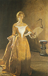 Frank W. Benson, Portrait of Mary Sullivan Fine Art Reproduction Oil Painting