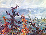 Franklin Carmichael, Scrub Oaks and Maples Fine Art Reproduction Oil Painting