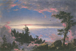 Frederic Edwin Church, Above the Clouds at Sunrise Fine Art Reproduction Oil Painting