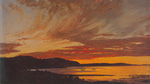 Frederic Edwin Church, Sunset, Bar Harbour Fine Art Reproduction Oil Painting