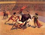 Frederic Remington, Bull Fight in Mexico Fine Art Reproduction Oil Painting