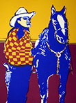 Fritz Sholder, Matinee Cowboy and Horse Fine Art Reproduction Oil Painting