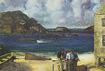 George Bellows, Harbour at Monhegan Fine Art Reproduction Oil Painting