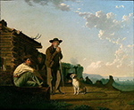 George Caleb Bingham, The Squatters Fine Art Reproduction Oil Painting