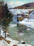 George Gardner Symons, Icy Winter Fine Art Reproduction Oil Painting