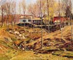 George Gardner Symons, Landscape with Houses Fine Art Reproduction Oil Painting