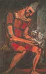 Georges Rouault, Old Clown with White Dog Fine Art Reproduction Oil Painting