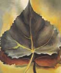 Georgia OKeeffe, Grey & Brown Leaves Fine Art Reproduction Oil Painting