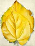 Georgia OKeeffe, Two Yellow Leaves Fine Art Reproduction Oil Painting
