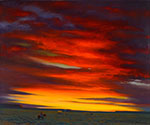 Gerhard Curtis Delano, Southwest Sunset Fine Art Reproduction Oil Painting