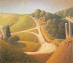 Grant Wood, New Road Fine Art Reproduction Oil Painting