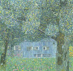 Gustave Klimt, Farmhouse in Upper Austria Fine Art Reproduction Oil Painting