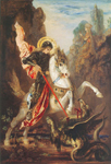 Gustave Moreau,  Saint George and the Dragon Fine Art Reproduction Oil Painting