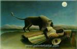 Henri Rousseau, The Sleeping Gypsy Fine Art Reproduction Oil Painting