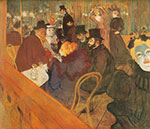 Henri Toulouse-Lautrec, At the Moulin Rouge Fine Art Reproduction Oil Painting
