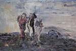 Jack Butler Yeats, Shouting Fine Art Reproduction Oil Painting