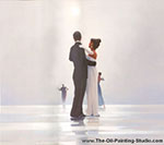 Jack Vettriano, Dance Me to the End of Love Fine Art Reproduction Oil Painting