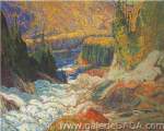 James E. H. MacDonald, Falls Montreal River Fine Art Reproduction Oil Painting