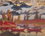 James E. H. MacDonald, Mist Fantasy Northland Fine Art Reproduction Oil Painting
