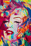 James Gill, Fuschia Marilyn Fine Art Reproduction Oil Painting