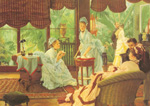 James Tissot, In the Conservatory Fine Art Reproduction Oil Painting