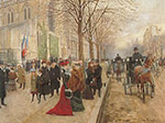 Jean Beraud, After the Church Service Fine Art Reproduction Oil Painting