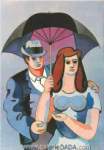 Jean Helion, Under a Black Umbrella Fine Art Reproduction Oil Painting
