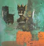 Jean-Michel Basquiat, Unititled (Queen Green) Fine Art Reproduction Oil Painting