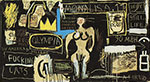 Jean-Michel Basquiat, Crown Hotel Fine Art Reproduction Oil Painting