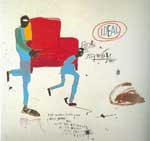 Jean-Michel Basquiat, Light Blue Movers Fine Art Reproduction Oil Painting