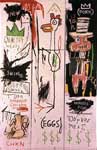 Jean-Michel Basquiat,  Quality Meats for the Public (3 Panels) Fine Art Reproduction Oil Painting